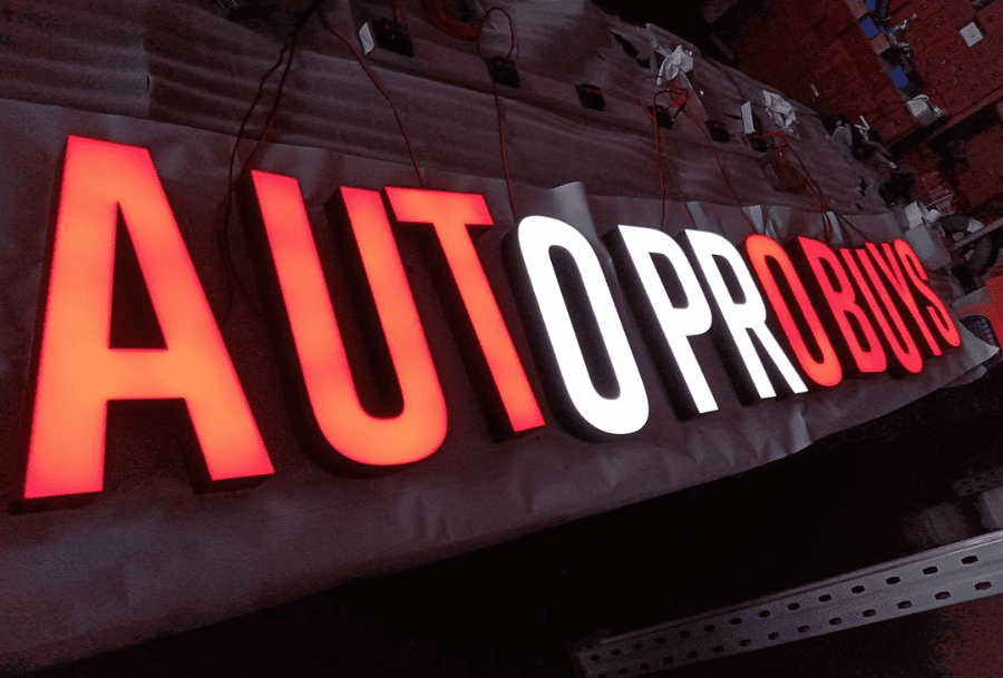 Front Light 3D Signage